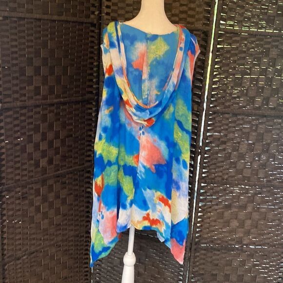 Dalin Hooded Dress Bathing Suit Coverup Plus Size 3X - Picture 7 of 11